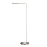 Lumina Flo Lounge LED-Stehleuchte Nickel gebürstet