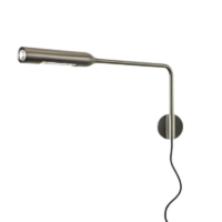Lumina Flo Wall LED-Wandleuchte mit Kabel Gunmetal grau