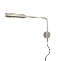 Lumina Flo Wall LED-Wandleuchte mit Kabel Nickel gebürstet