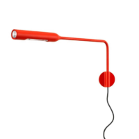 Lumina Flo Wall LED-Wandleuchte mit Kabel Rot matt