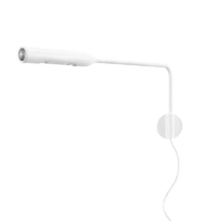 Lumina Flo Wall LED-Wandleuchte mit Kabel Weiß matt
