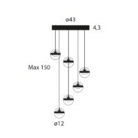 Lumina Limbus Chandelier LED-Pendelleuchte 6-flammig – Bild 11