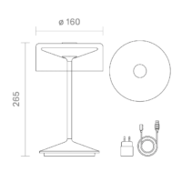 Sigor Numotion Akku-Tischleuchte mit Glasschirm – Bild 20