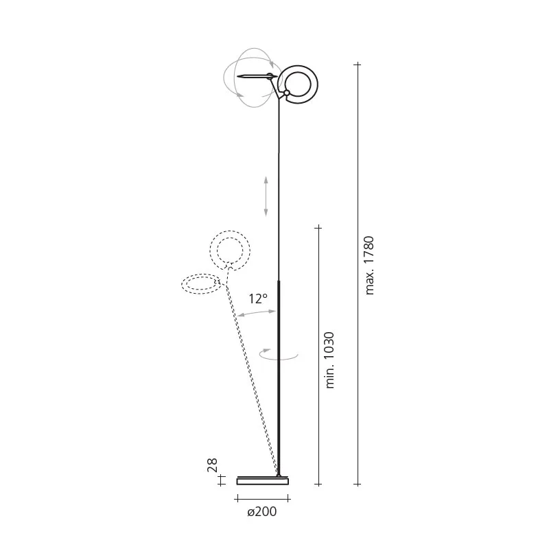 Baltensweiler OyO S LED-Stehleuchte – Bild 9