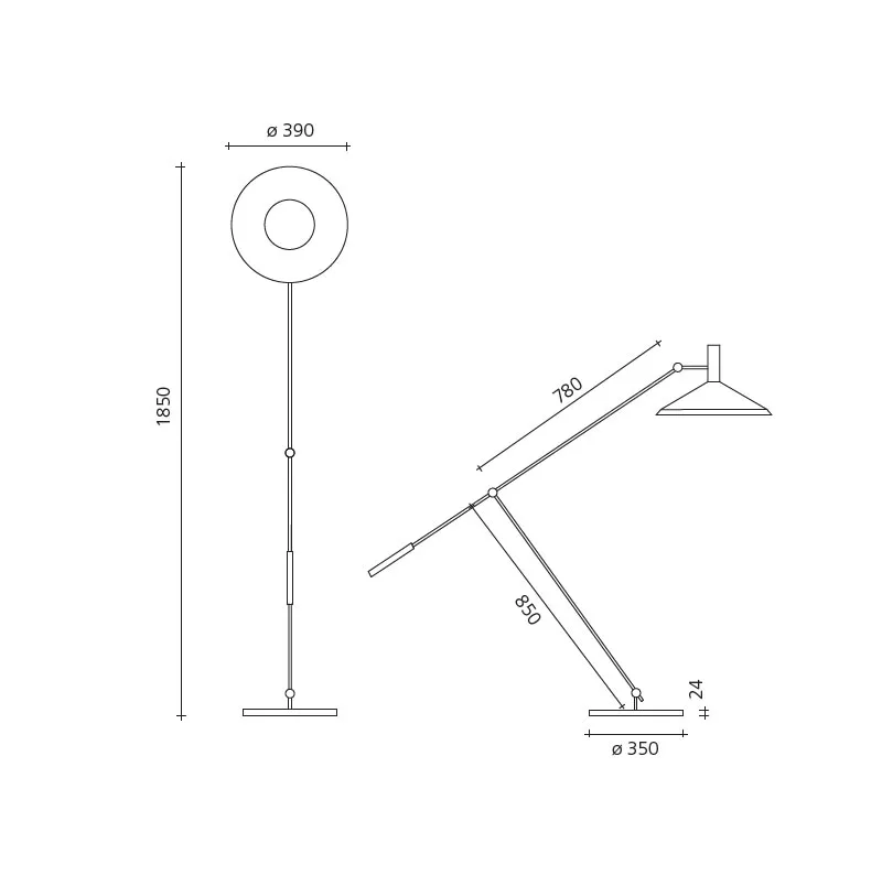 Baltensweiler Type 600 Stehleuchte – Bild 5