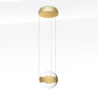 CINI & NILS Sferico Sospeso LED-Pendelleuchte Gold transparent