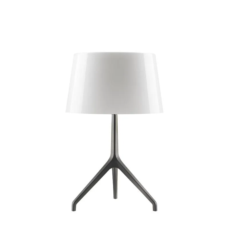 Foscarini Lumiere XXL Tischleuchte Schwarz Chrom Weiß