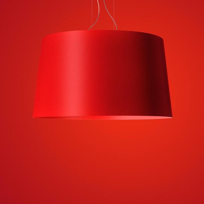 Foscarini Twice as Twiggy LED-Pendelleuchte Rot