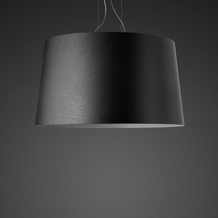 Foscarini Twice as Twiggy LED-Pendelleuchte Schwarz