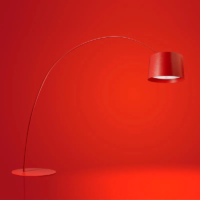 Foscarini Twice as Twiggy LED-Stehleuchte Kaminrot
