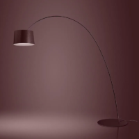 Foscarini Twiggy Elle LED-Stehleuchte Burgundy Rot
