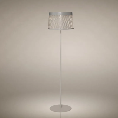Foscarini Twiggy Grid Lettura LED-Stehleuchte Außen Grau Beige