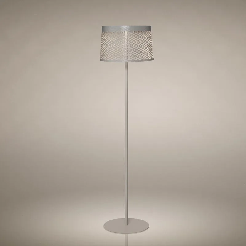 Foscarini Twiggy Grid Lettura LED-Stehleuchte Außen Grau Beige