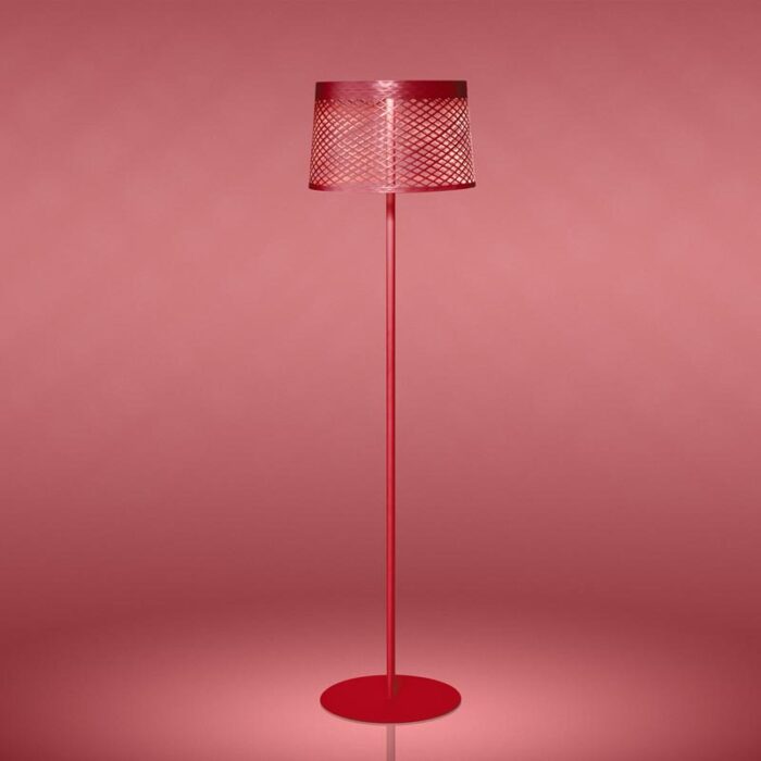 Foscarini Twiggy Grid Lettura LED-Stehleuchte Außen Rot