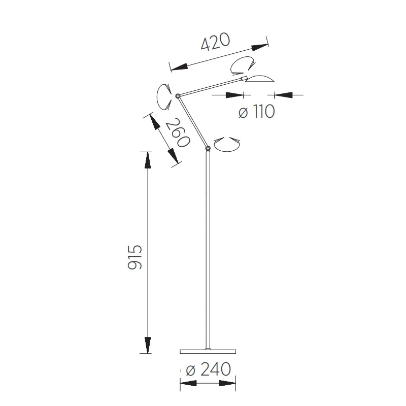 Knapstein Ilsa-S LED-Stehleuchte mit Gestensteuerung – Bild 3