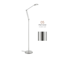 Knapstein Ilas-S LED-Stehleuchte Mattnickel