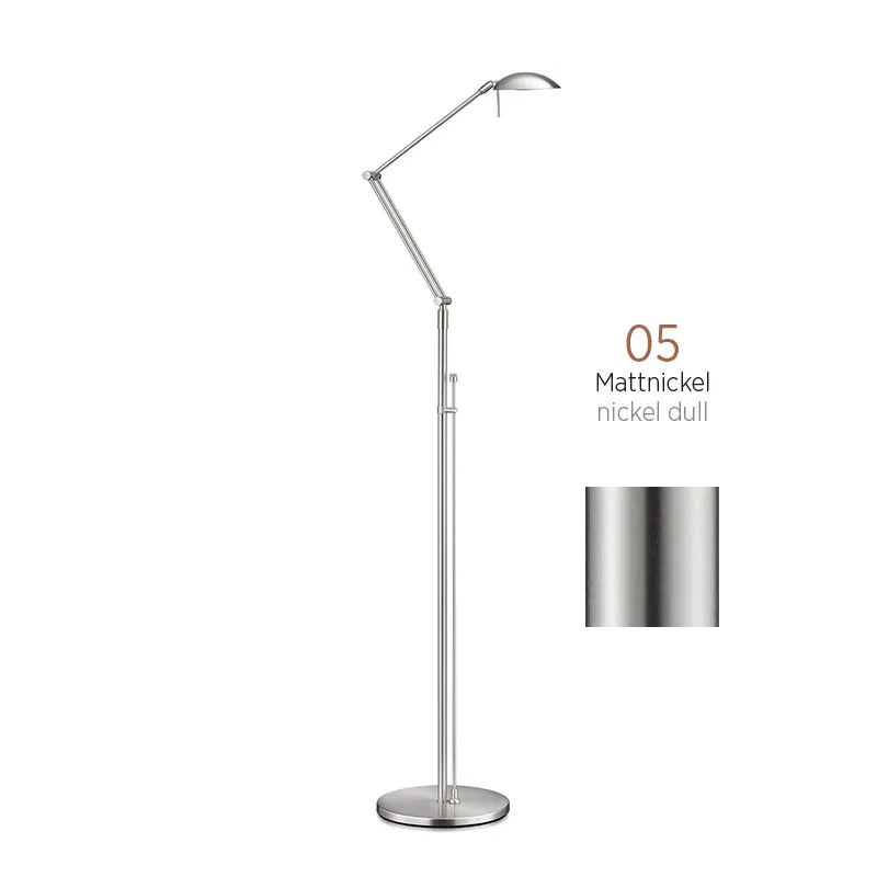 Knapstein MAIA-S LED-Stehleuchte Mattnickel