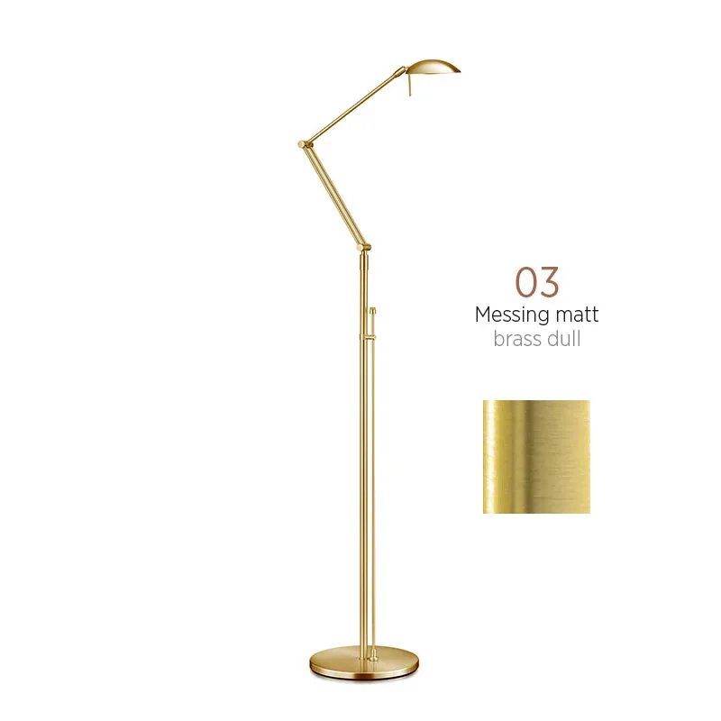 Knapstein MAIA-S LED-Stehleuchte Messing matt