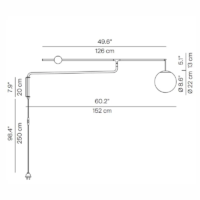 Luceplan Malamata Wandleuchte mit Dimmer – Bild 6