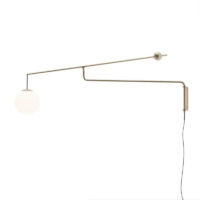 Luceplan Malamata Wandleuchte mit Dimmer Messing