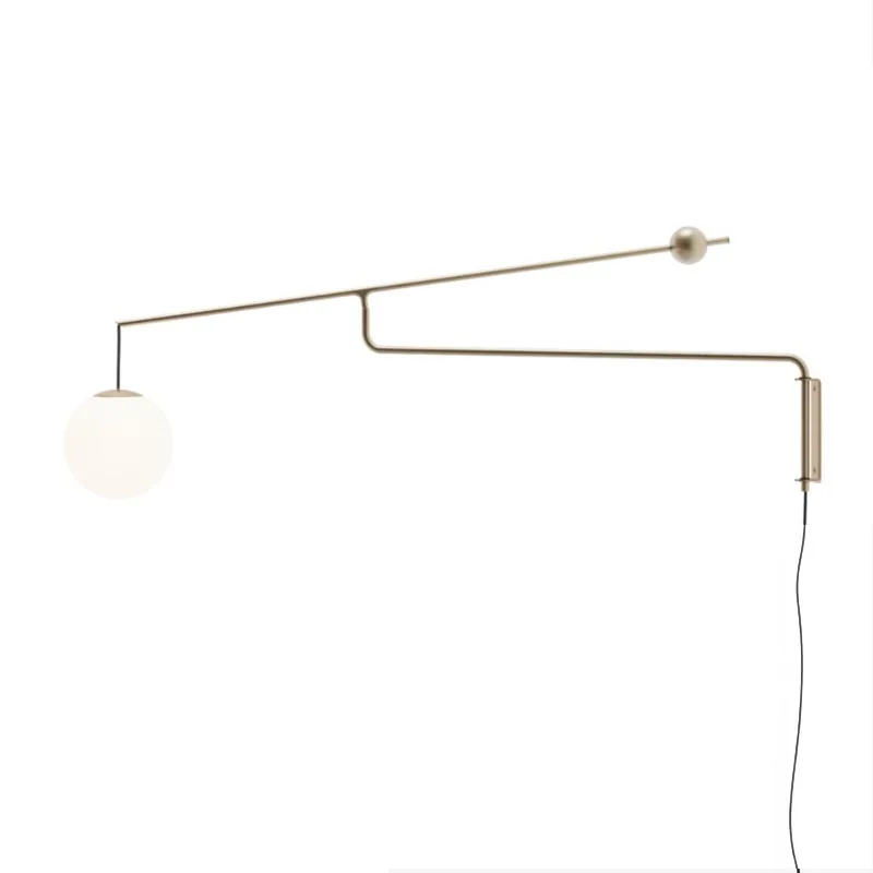 Luceplan Malamata Wandleuchte mit Dimmer Messing