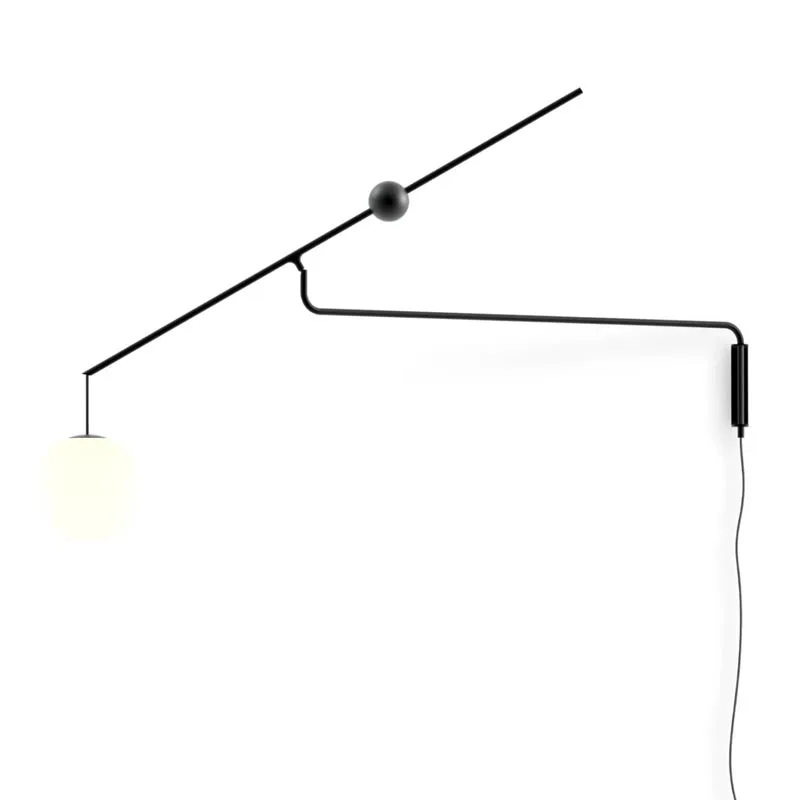 Luceplan Malamata Wandleuchte mit Dimmer schwarz matt