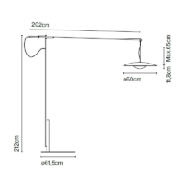 Marset Ginger XXL 60 LED Stehleuchte – Bild 6