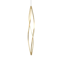 Nemo In The Wind LED-Pendelleuchte Vertical Gold