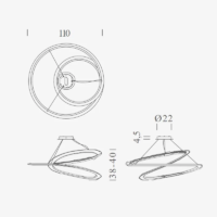 Nemo Kepler LED-Pendelleuchte ø 110 cm – Bild 12
