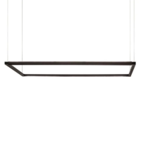 Nemo Spigolo LED-Pendelleuchte Horizontal Schwarz