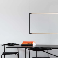 Nemo Spigolo LED-Pendelleuchte Vertical Schwarz