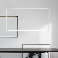 Nemo Spigolo LED-Pendelleuchte Vertical Weiß