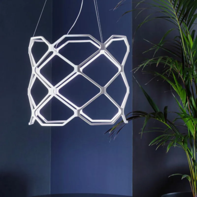 Nemo Titia LED-Pendelleuchte Weiß