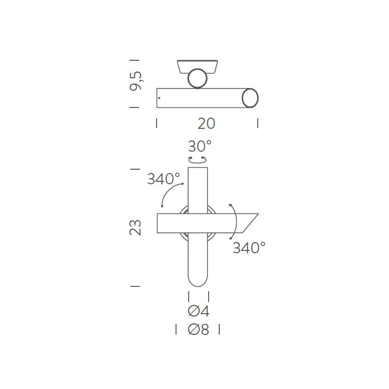 Nemo Tubes 2 LED-Wandleuchte – Bild 7