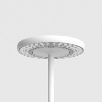 Rotaliana Sol F1 LED-Deckenfluter Weiß matt - Chrom glänzend