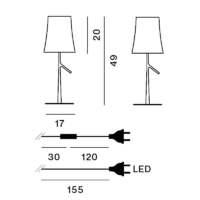 Foscarini Birdie Piccola Tischleuchte – Bild 13