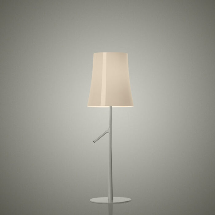 Foscarini Birdie Piccoal LED-Tischleuchte mit Touchdimmer Grau