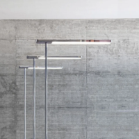 Serien Lighting SLICE² Floor LED-Stehleuchte glanzverchromt