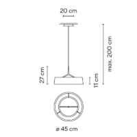 Vibia Dama LED-Pendelleuchte – Bild 5