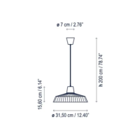 Bover Marietta S/32 Outdoor LED-Pendelleuchte – Bild 7