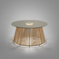 Bover Nit/80/R Outdoor LED-Bodenleuchte mit Akku Beige