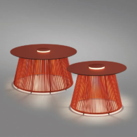 Bover Nit/80/R Outdoor LED-Bodenleuchte mit Akku Orange Rot
