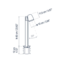 Bover Nut B/60 Outdoor LED-Pollerleuchte – Bild 7