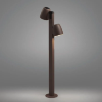 Bover Nut B/90/2L Outdoor LED-Pollerleuchte Graphit Braun