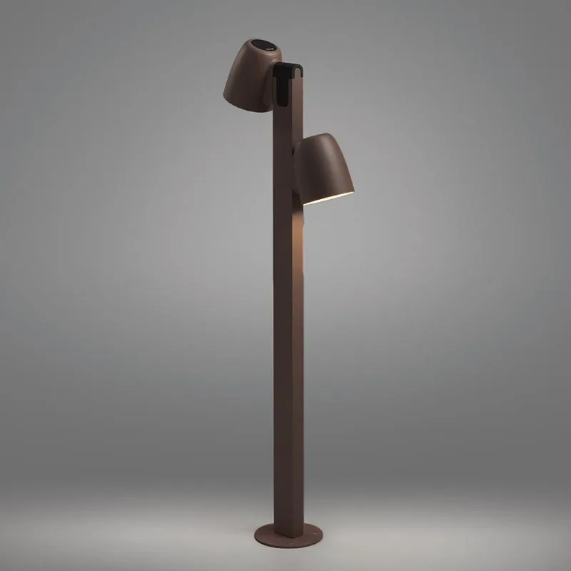 Bover Nut B/90/2L Outdoor LED-Pollerleuchte Graphit Braun