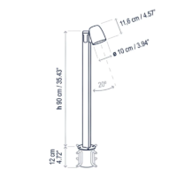 Bover Nut B/90 Outdoor LED-Pollerleuchte – Bild 7