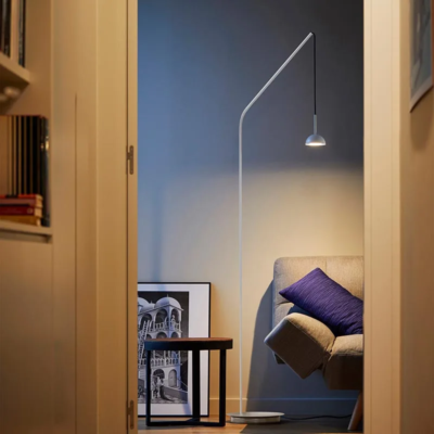 Estiluz Cupolina P-3939 LED-Stehleuchte Weiß