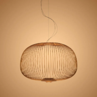 Foscarini Spokes 3 LED-Pendelleuchte Kupfer