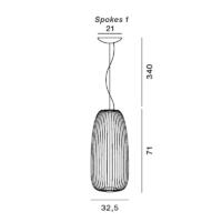 Foscarini Spokes 1 LED-Pendelleuchte – Bild 11