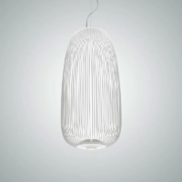 Foscarini Spokes 1 LED-Pendelleuchte Weiß